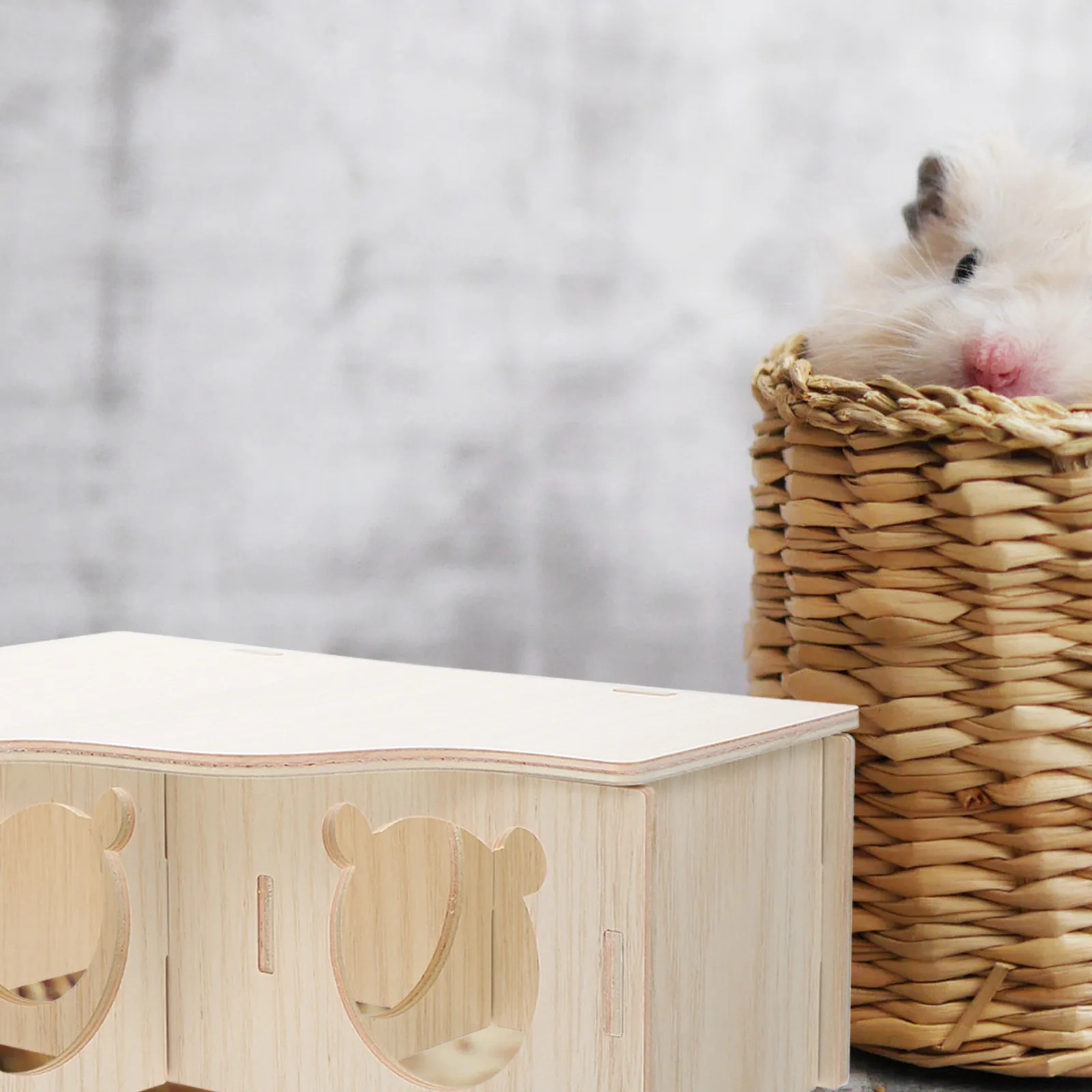 Wooden Multichamber Hamster Hideout House for Small Pets – Sleeping, Playing & Exploring Maze