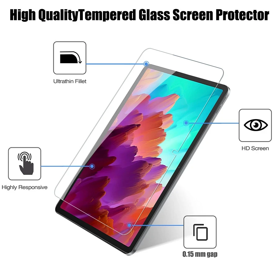 2PCS Gehärtetem Glas Für Lenovo Xiaoxin Pad Pro 12,7 2023 2025 2022 Screen Protector Für Xiaoxin Pad 2024 11 zoll Film – Detail 4
