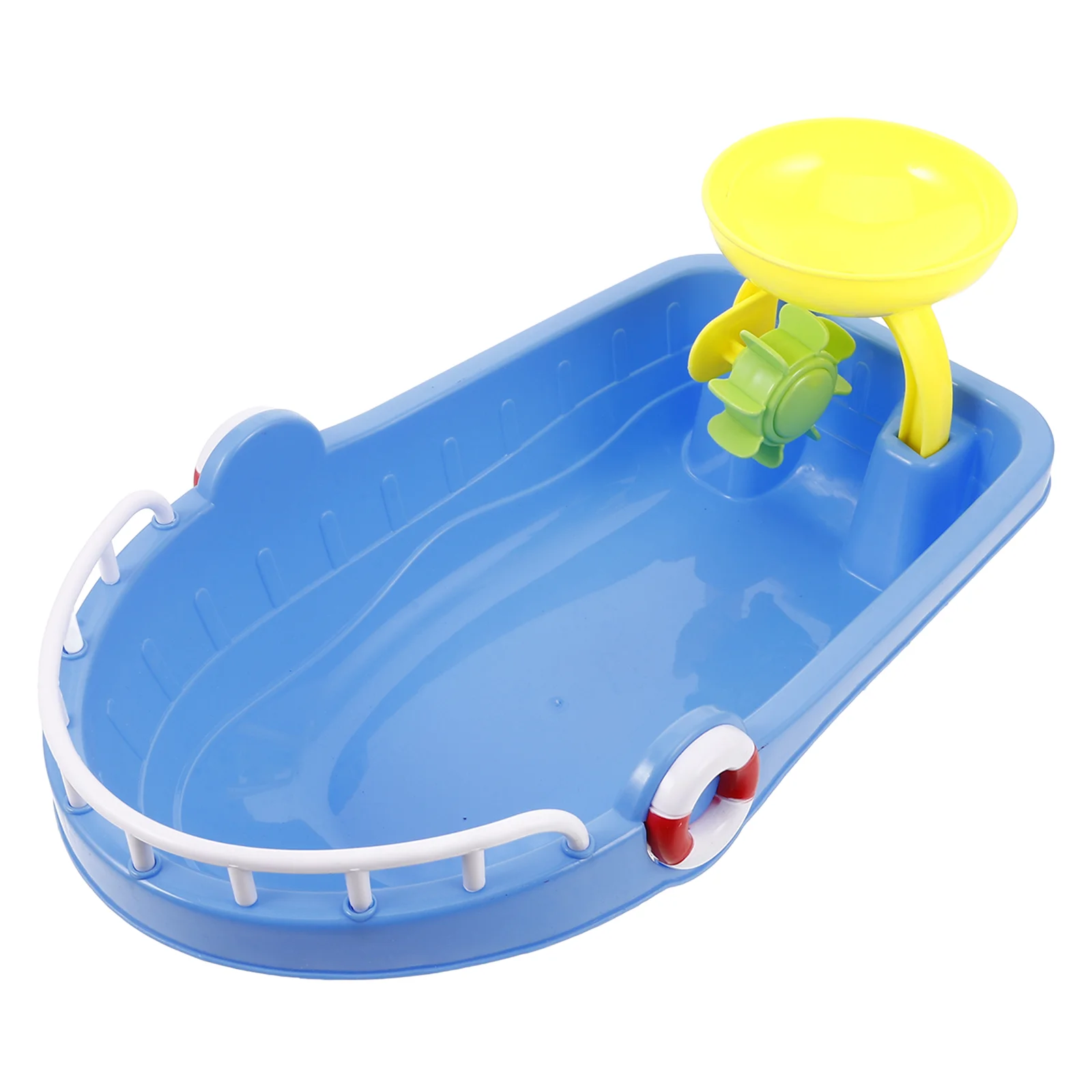 2 Pcs Beach Boat Set Fishing Boats Aluminium Bath Sensory Boating Toys Floating Pool Child