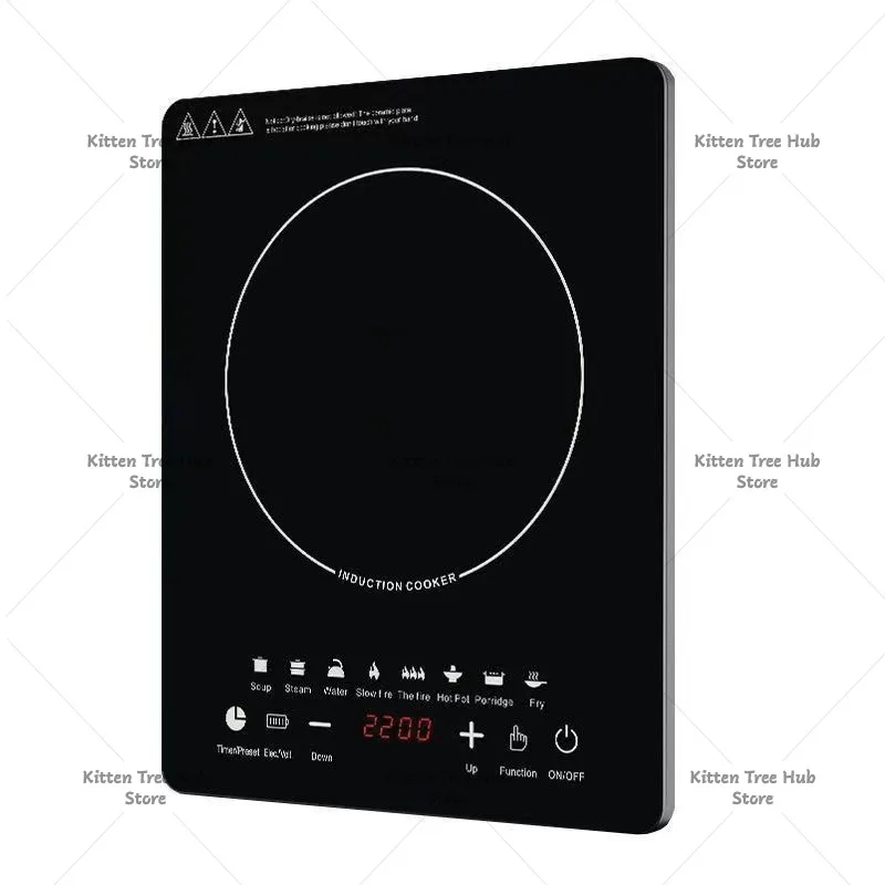 多機能家庭用ih調理器-110v～220v-タッチコントロール-2200w-タイマー付き-インテリジェント省エネihクッキングヒーター