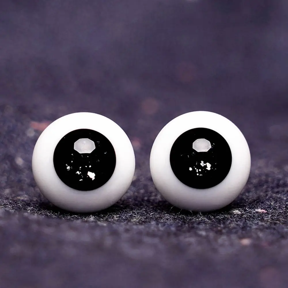 1Pair 8mm/10mm/12mm/14mm Doll Glass Eyes DIY Blue Black Eyeball For BJD Doll Accessories Doll Making Crafts Safety Animal Toy