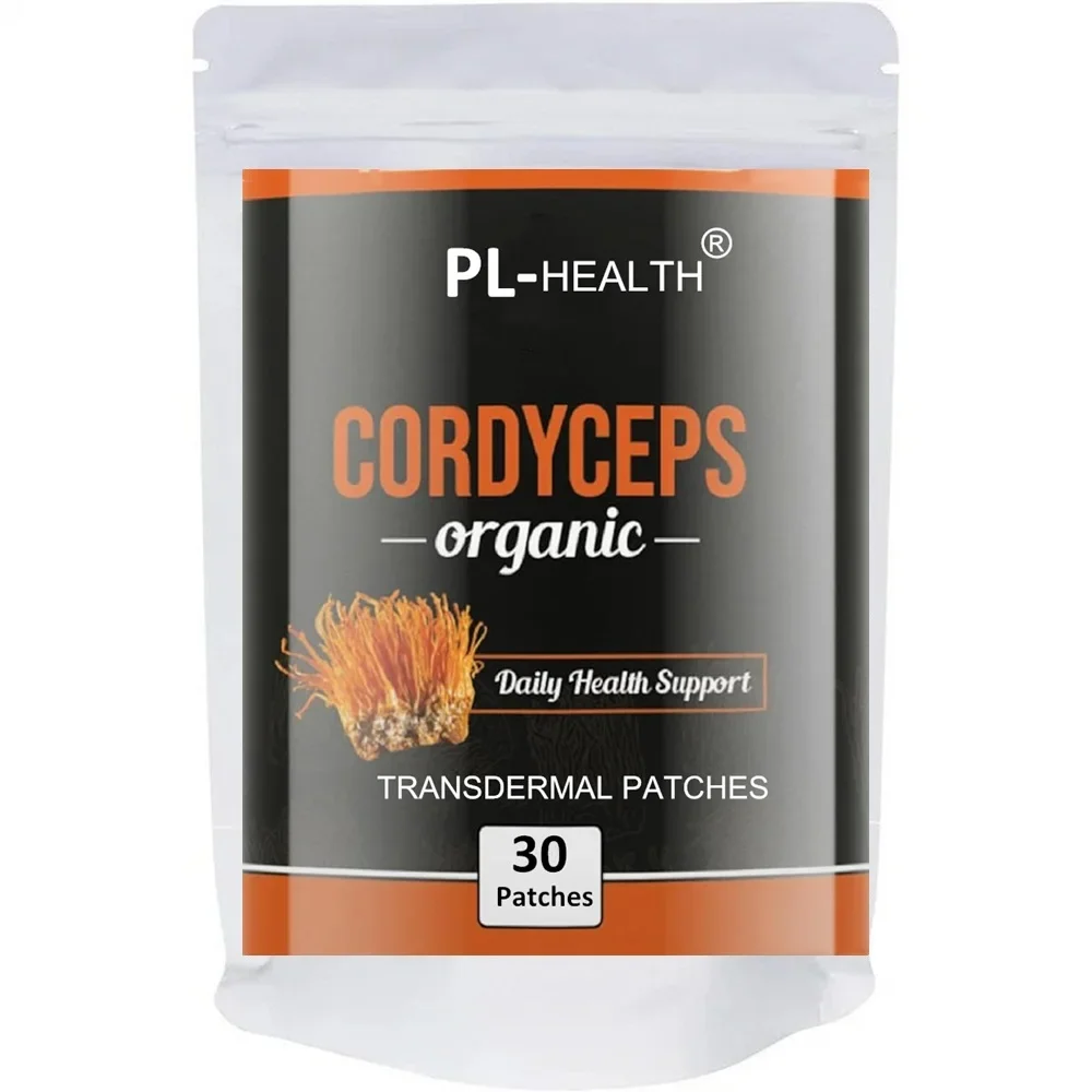 

Cordyceps Mushroom Transdermal Patches Energy & Stamina Support-30 Patches One Month Supply