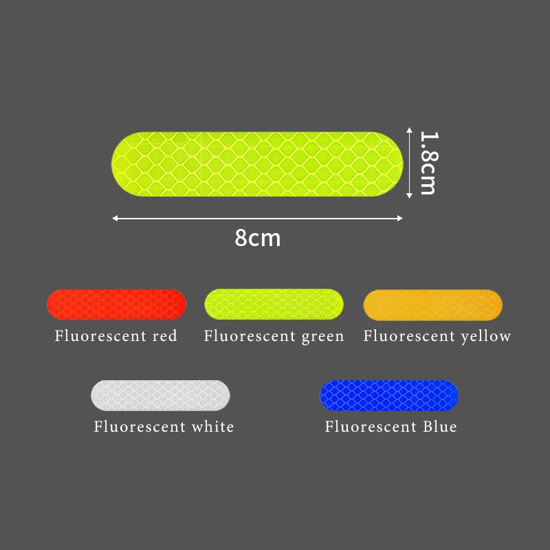 10-60 шт. универсальные предупреждающие светоотражающие наклейки для автомобиля, отражающие все источники света, наклейки на мотоциклетный шлем, автозапчасти