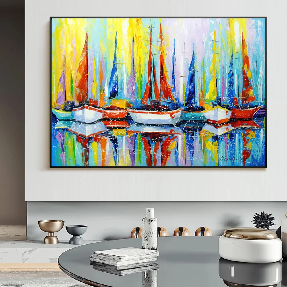 Street Graffiti Sailing Wall Art Poster Prints Modern Popular Home Living Room Decoration Canvas Painting Mural Pictures Artwork