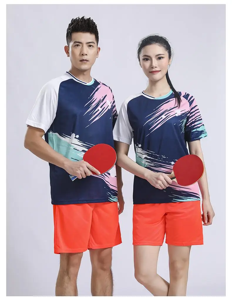 Badminton Jersey For Woman Man Sports HighQuality Round Neck T-Shirt Men's Quick Drying Sportswear QuickDrying Breathable Short