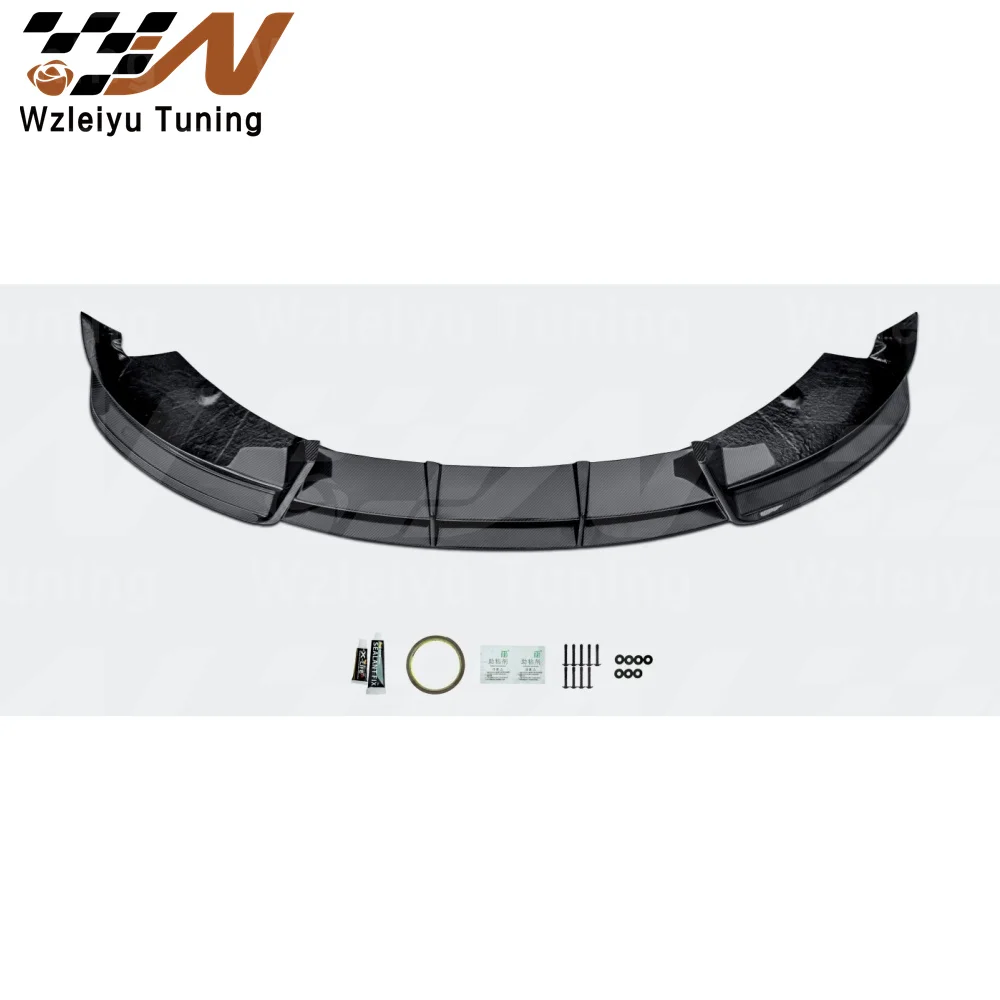 New Style Carbon Fiber Front Bumper Lip Fit For Tesla Model Y High Quality Fitment