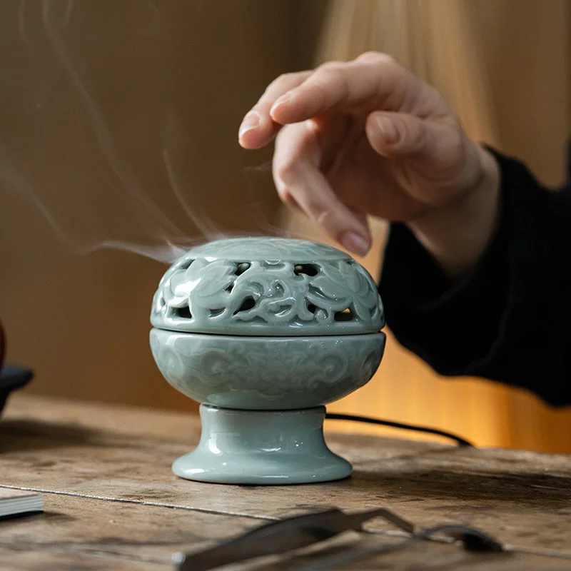 Ceramic Electronic Aroma Diffuser Household Agarwood Electric Smoker