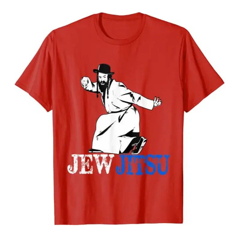 I Know JewJitsu Shirt Rabbi Horah Dance Jiu Jitsu Jewish T-Shirt Funny Short Sleeve Graphic Tee Tops Streetwear Fashion Clothes