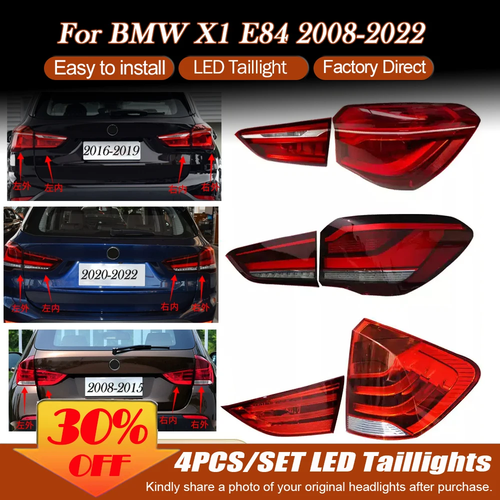 Rückleuchten 63212990109 63212990110 für BMW X1 E84 F20 2008-2022 Links & Rechts Rücklichter Bremssignal Auto-Zubehör