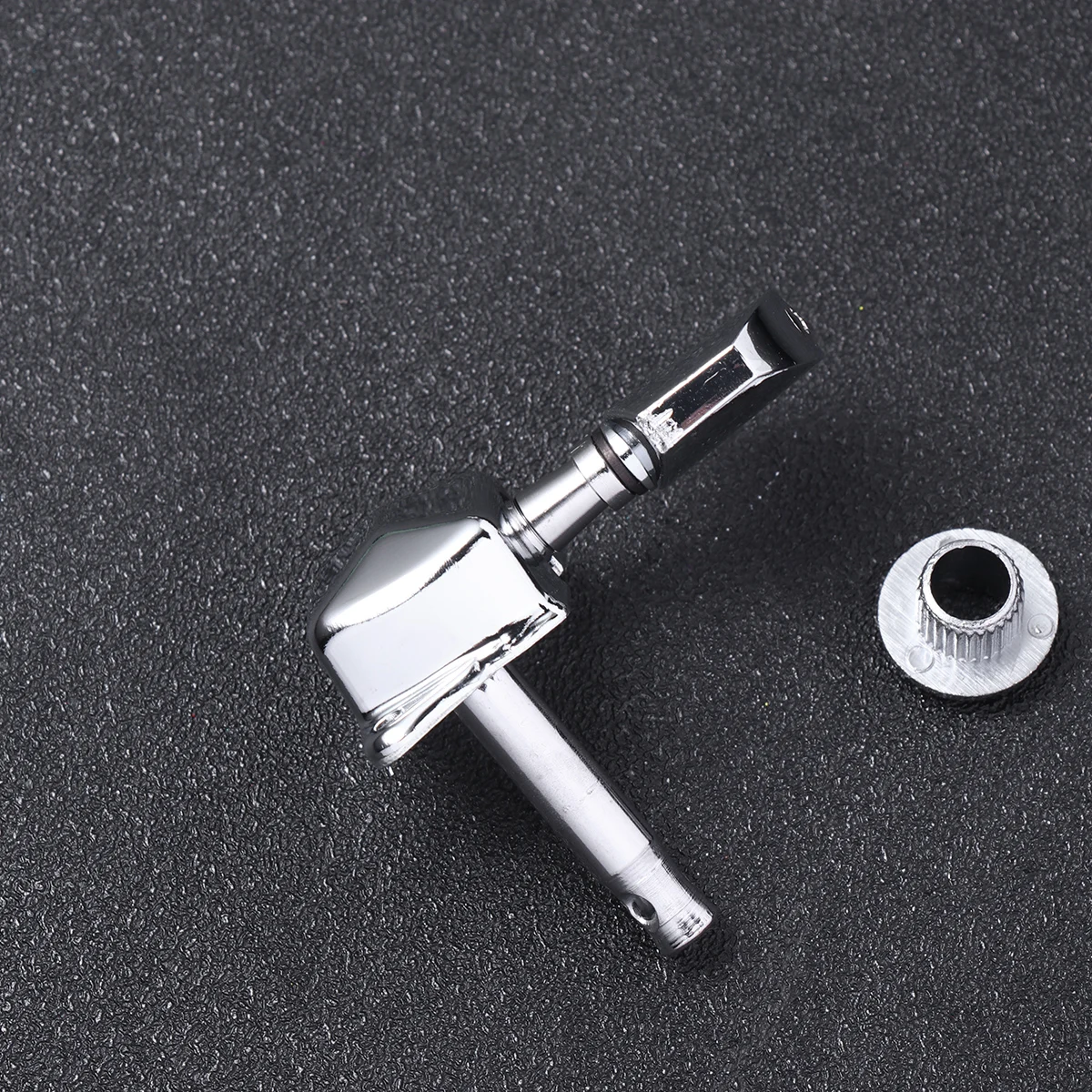 

6pcs Mini Square Head Semi-closed Vintage Style Guitar Machine Heads 3L Tuning Pegs for Guitar Bass (Silver)