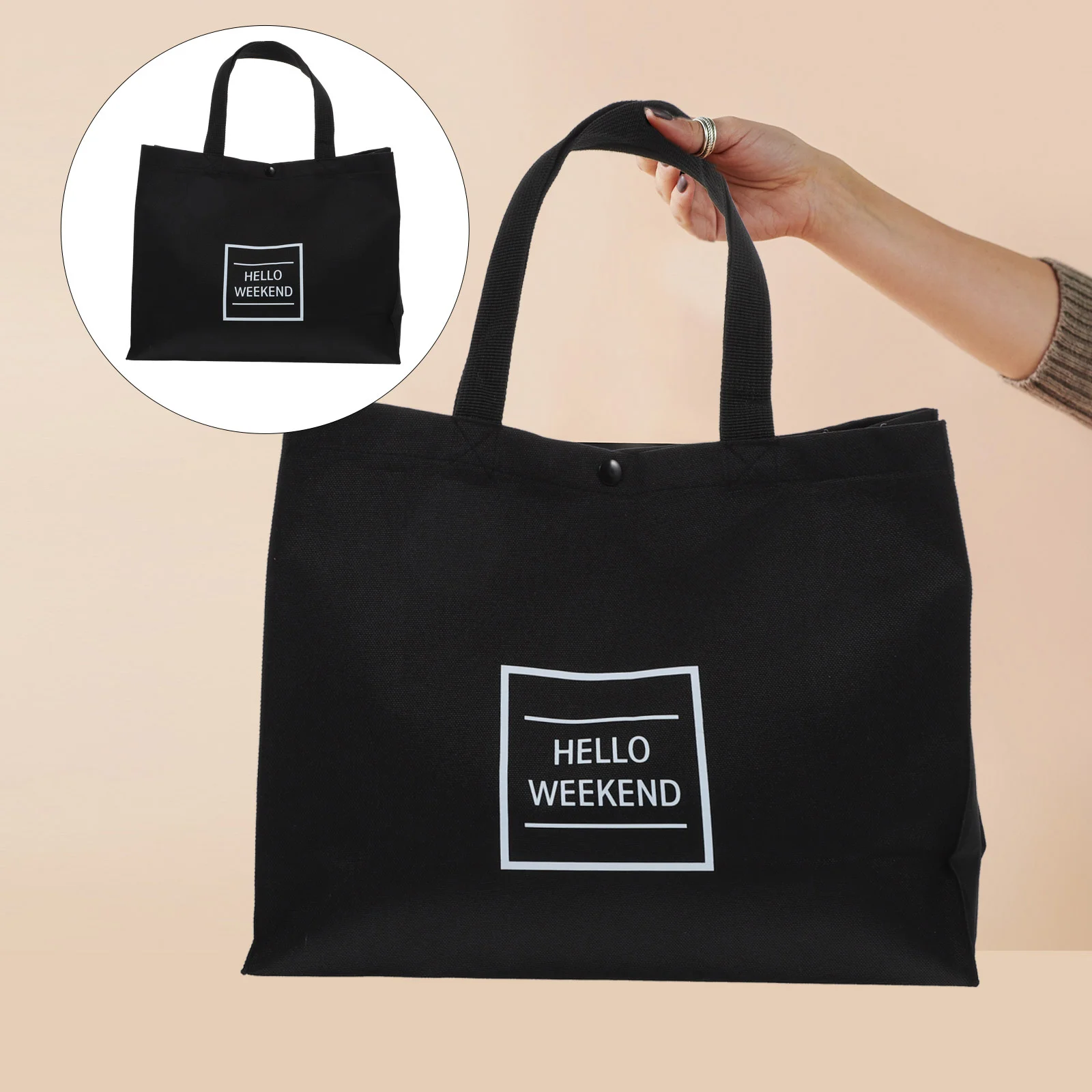 

1Pcs Foldable Reusable Shopping Bag Eco-Friendly Oxford Cloth Large Capacity Grocery Tote Household Storage Portable Shopping