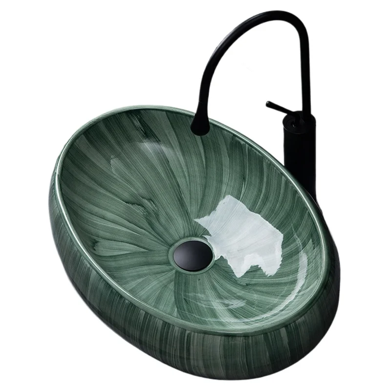 

Ceramic table Personalized living room Balcony Bathroom Hotel washbasin Outdoor single basin