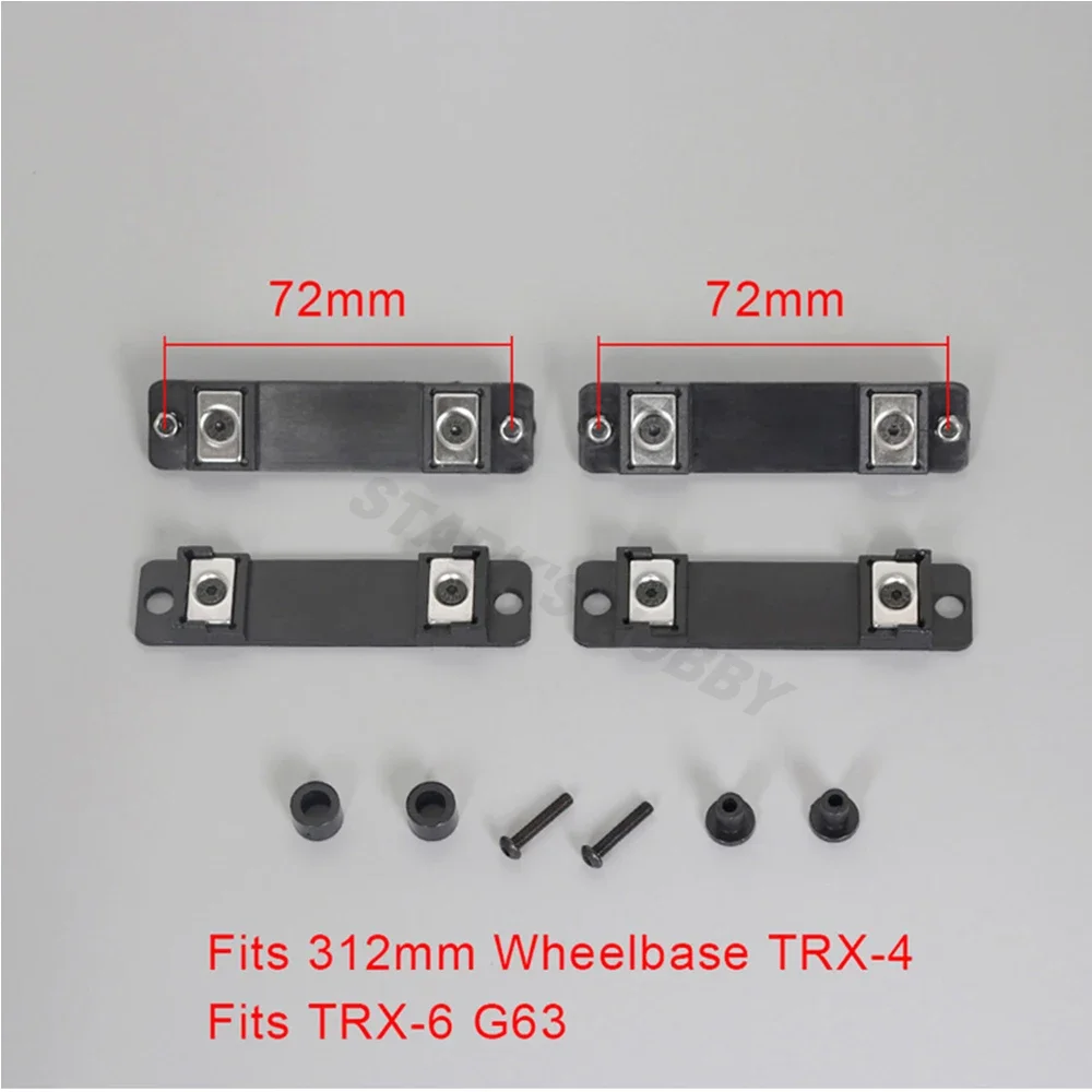 4PCS Magnetic Connector Invisible Shell Column Body Post Mount for 1:10 RC Crawler Car  TRX-6 TRX-4 G500 Upgrade Parts