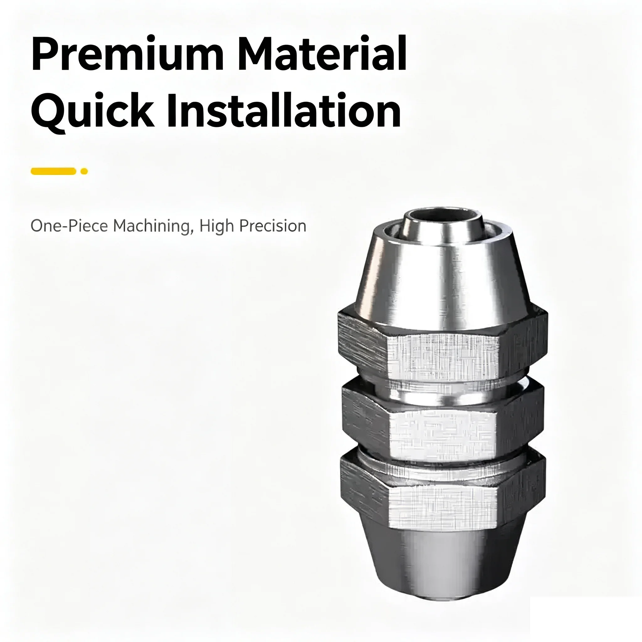 Pneumatic Fast Twist Fittings Air Hose Connectors 6mm 8mm 10mm Straight Push into Quick Screw Connector Copper Nickel Plated