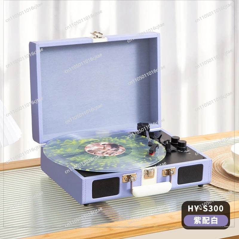 For Vinyl Record Player Retro Phonograph Bluetooth Stereo Living Room European Ornament Wedding Gift