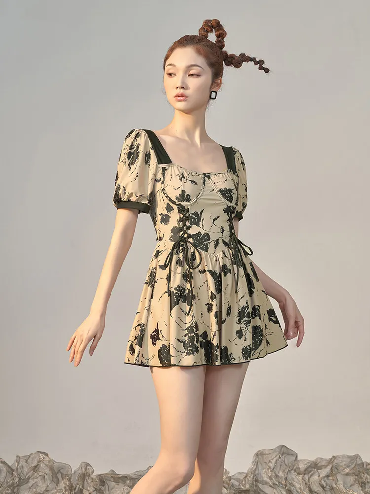 

Artistic Conservative Belly Covering Hot Spring Swimming Suit Women's 2025 New Sle High Sensation Slimming Swimsuit