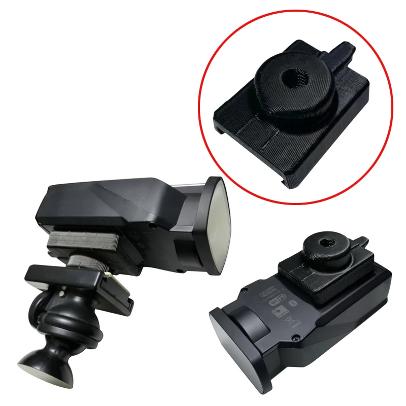 1PCS Mount Base For SHIMANO CM-1000/1100/2000 Action Camera Holder with 1/4-inch Threaded Hole / GoPro-Style Interface Adapter