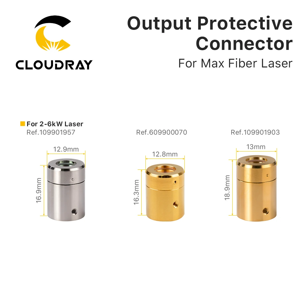 Cloudray Max Fiber Laser Source 2-6KW Output Protective Connector Lens Group for Max Fiber Laser Source