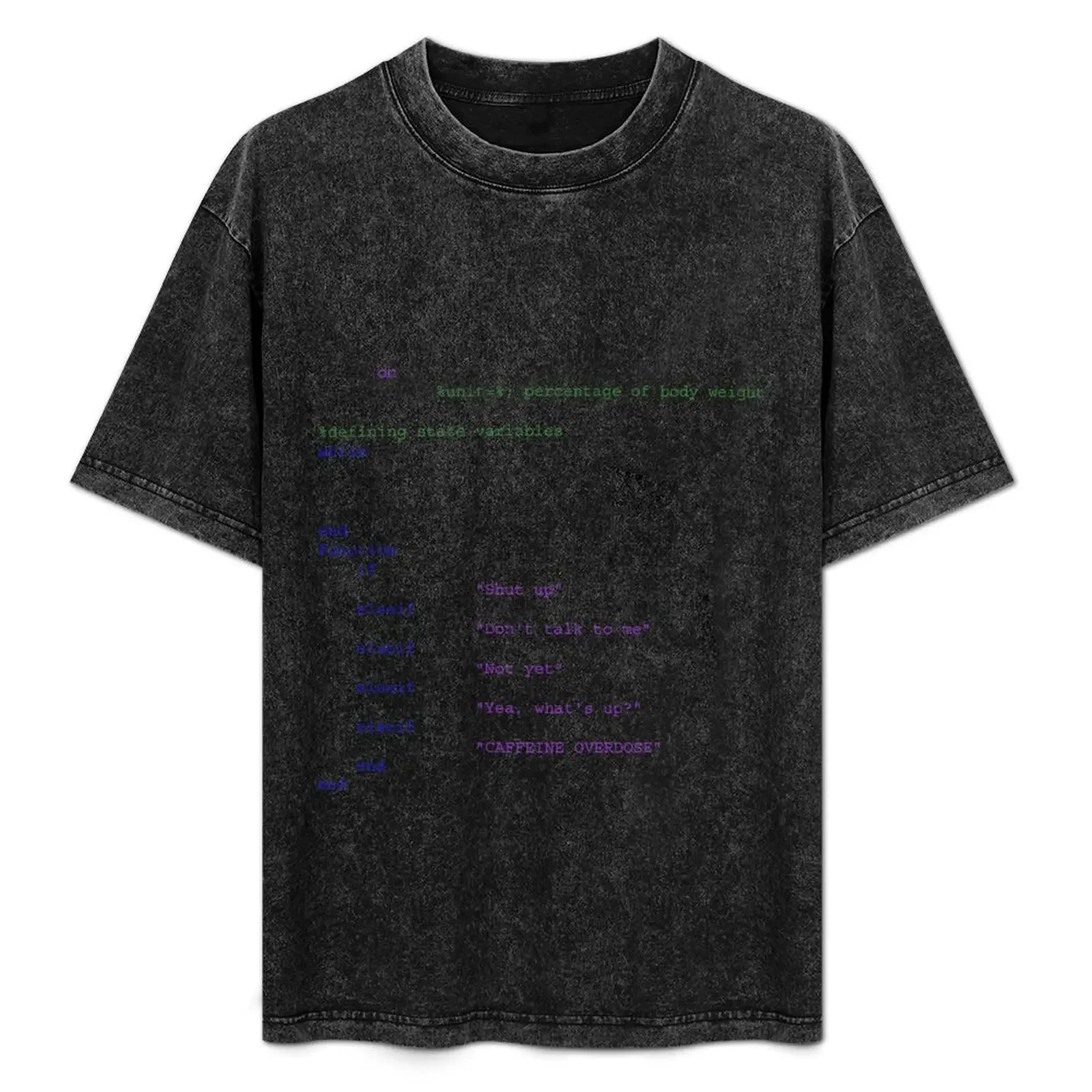 تي شيرت Matlab Engineer Coffee تي شيرت صيفي فاخر بأكمام قصيرة تي شيرت بقصة ضيقة للرجال