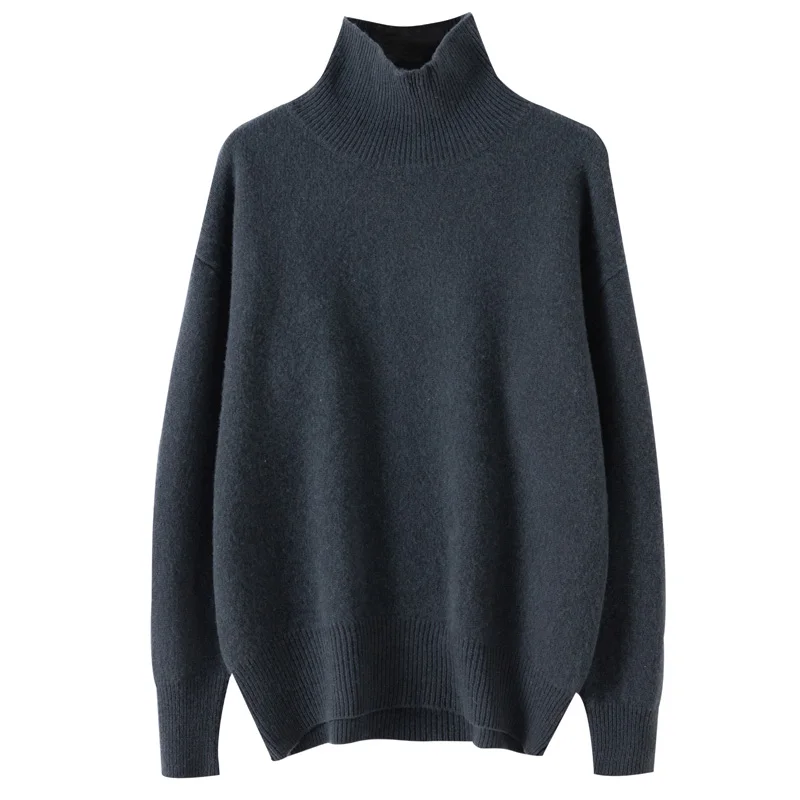 

KOIJINSKY Autumn and winter new high necked socketed Pullover Sweater thickened loose woolen sweater