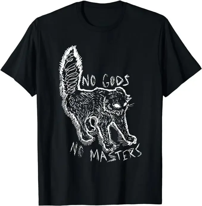 No Gods No Masters | Satanic Evil Baphomet Tarot Death Satan T-Shirt Size S-5XL