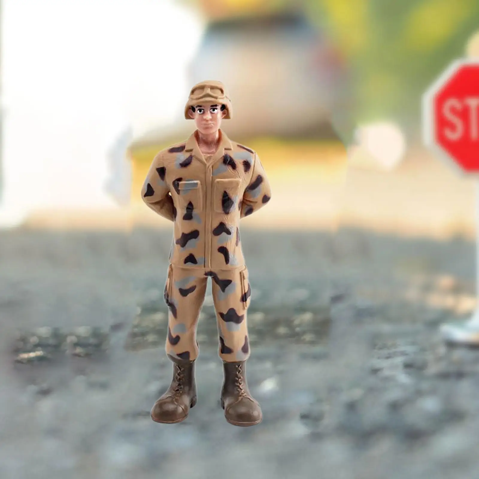 Juego de 2 estatuas en miniatura para dioramas de jardín y coleccionables