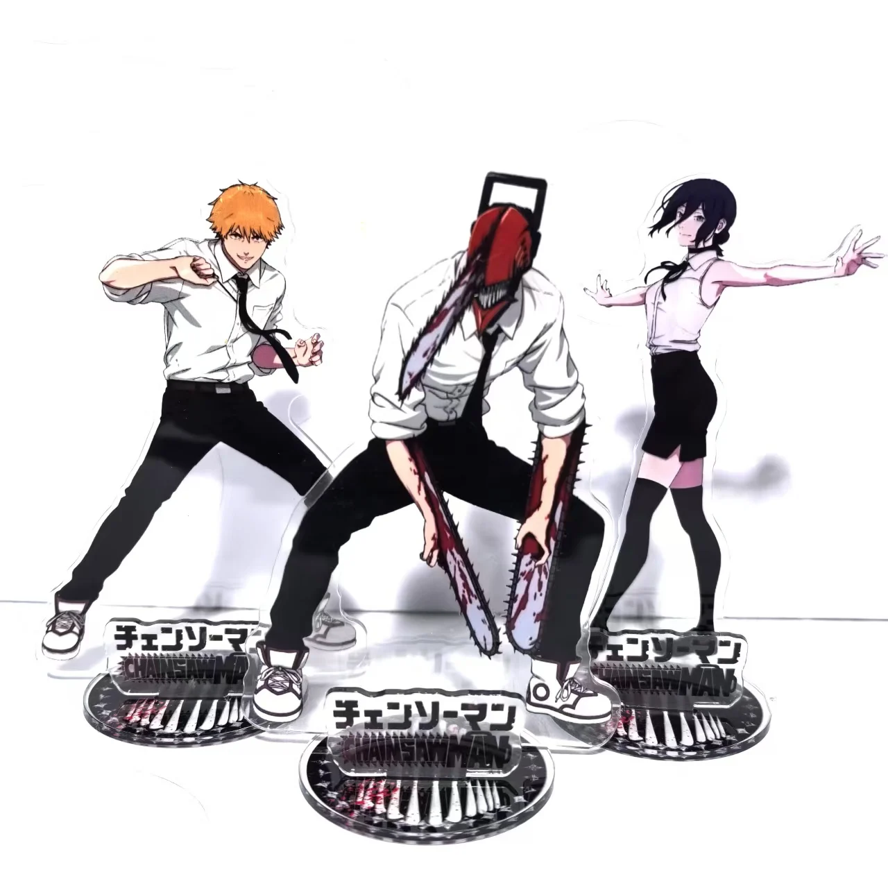 Anime Figur Kettensäge Mann 15 cm Acryl Stehendes Modell Makima Power Aki Angel Reze Denji Desktop Bücherregal Hintergrund Fan Geschenk