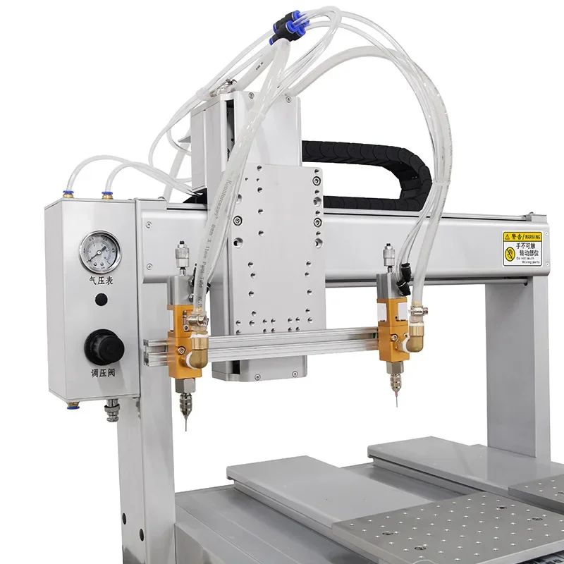Double station automatic double head dispensing machine desktop type