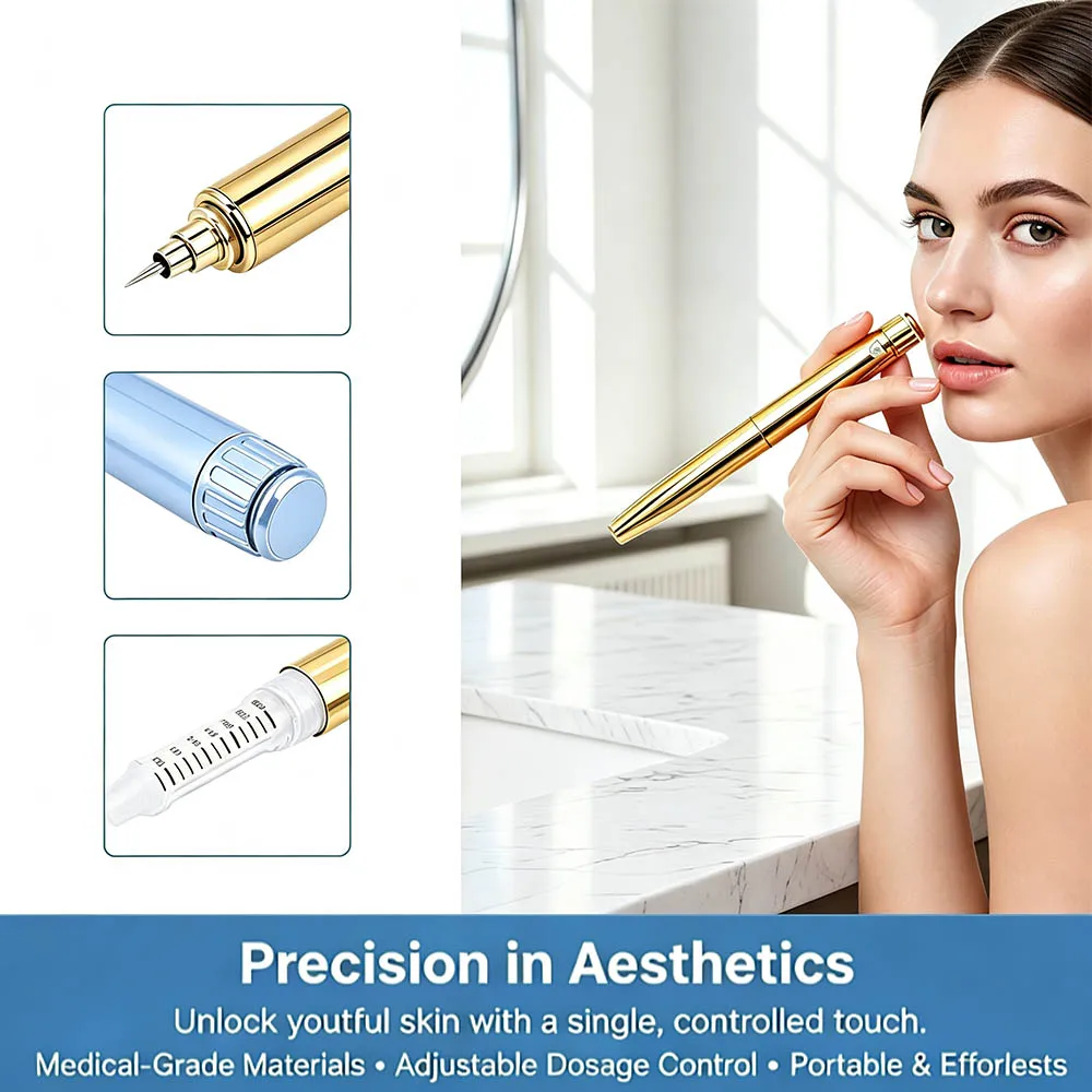 Refillable V4 Insulin Pen + 10pcs 3ml Cartridges + 10pcs 4mm Needles, Diabetic Injection Insulin Delivery Pen Syringe Set
