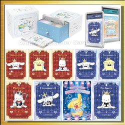 VANCARD'S Sanrio-caja de refuerzo de tarjetas de diario para niñas, Hello Kitty Kuromi Melody, colección Linda, tarjetas comerciales, juguete, regalo de Navidad para niños