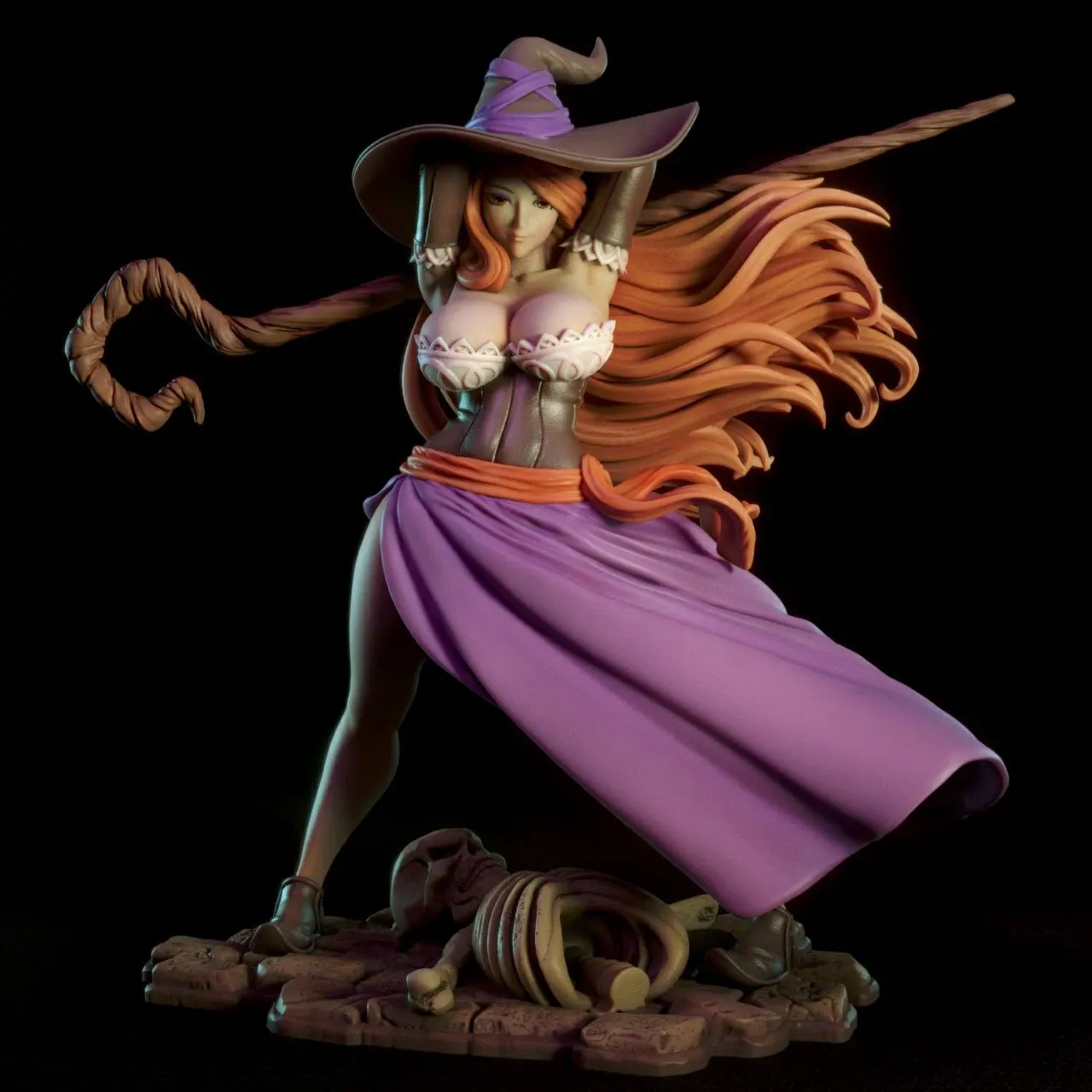 

1/24 3d Printing Model Kit 75mm Sorceress Girl Resin Figure Model Kit Diy Micro Reduction Statue Unpainted Garage Kit Toys