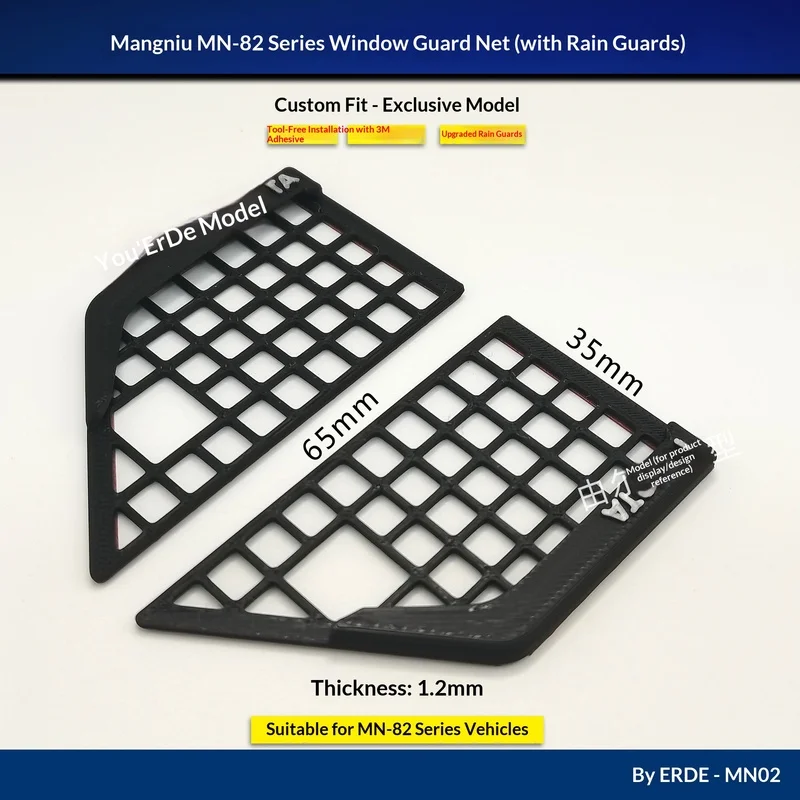 MN Model Window Guard Mesh Rain Shield For MN 82 82S 82T RC Car Upgrade Modification Parts
