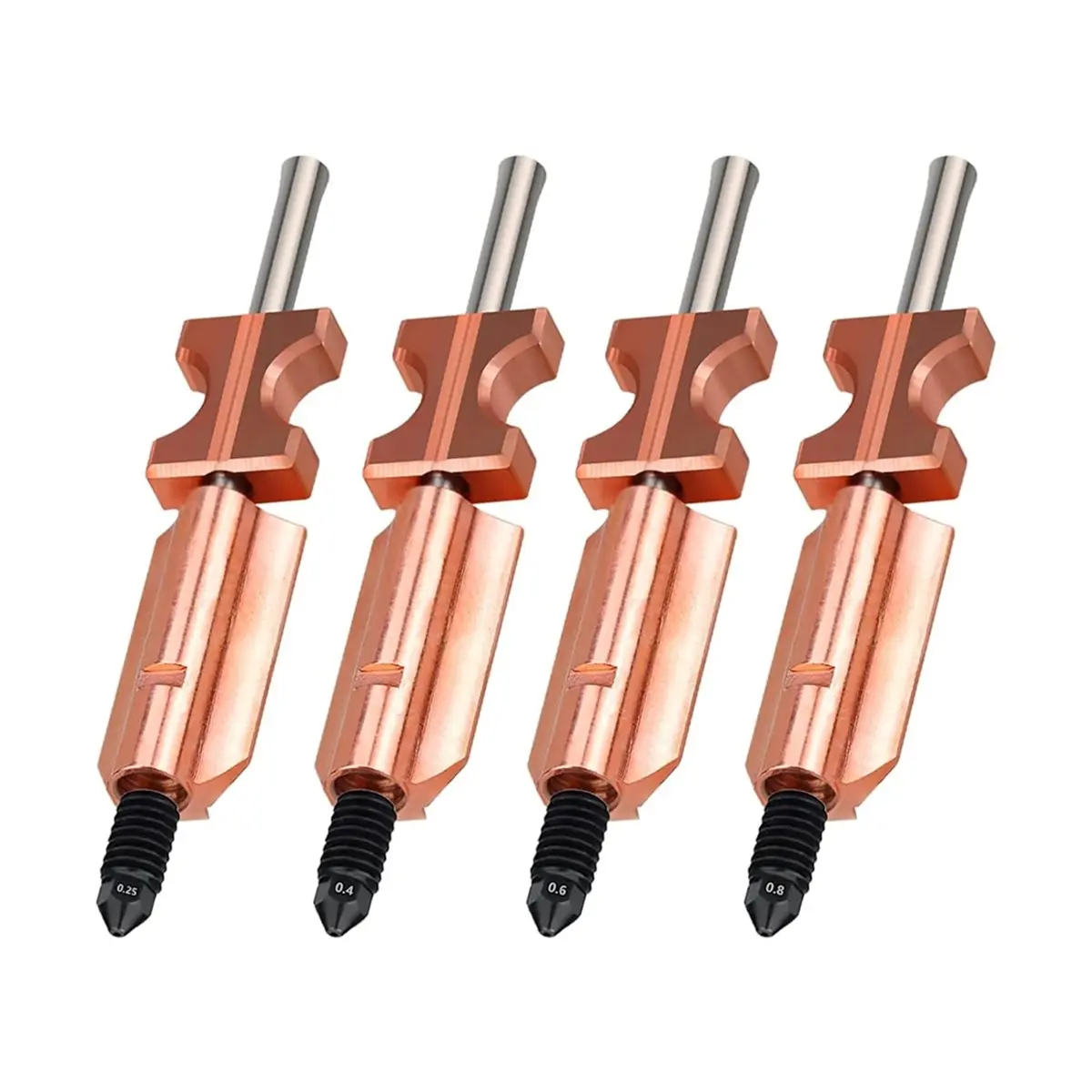 Eco-friendly For AD5X Nozzle Upgraded Removable Hardened Steel Nozzles 0.25/0.4/0.6/0.8mm 3D Printer Replacement Parts
