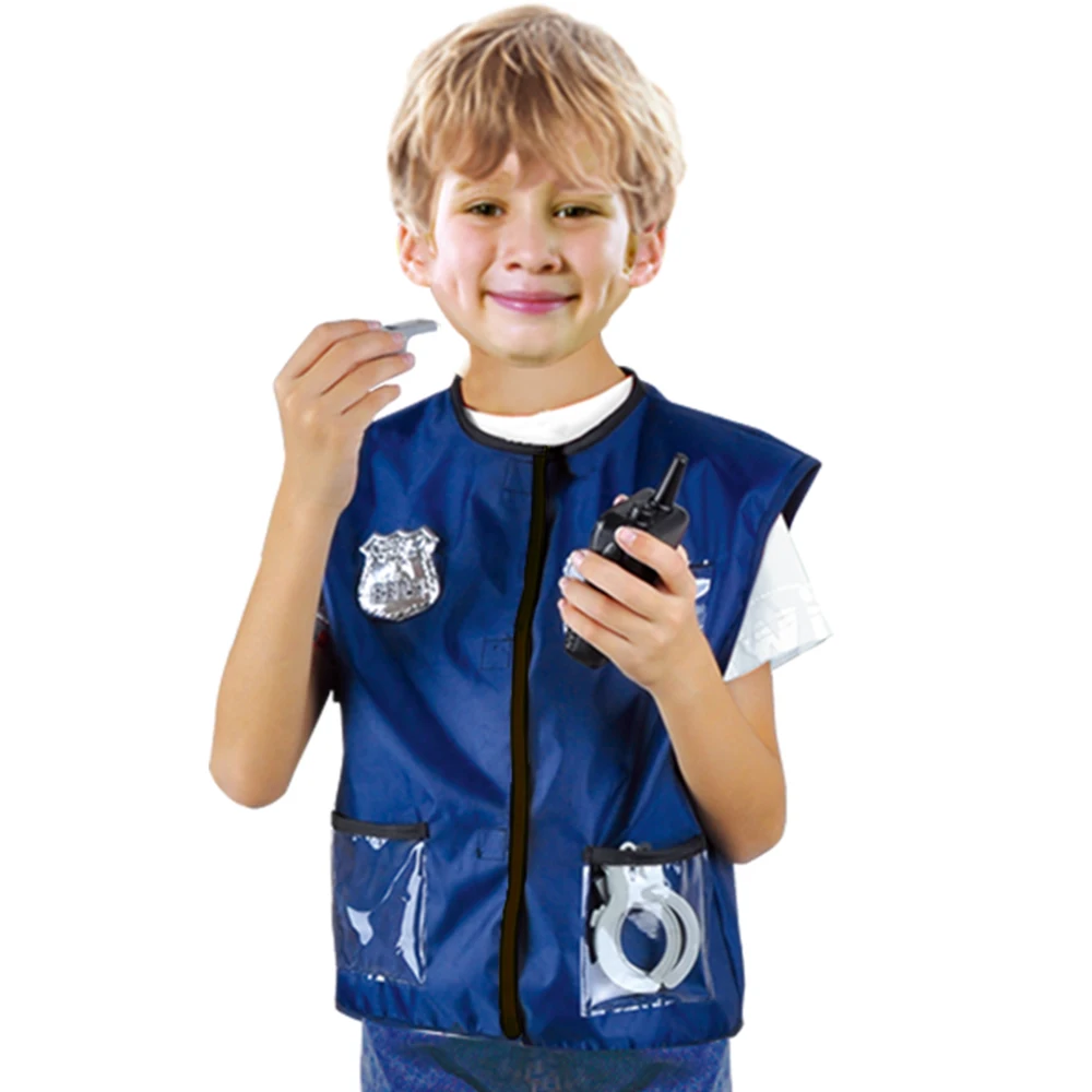 Police Costume for Kids - Police Officer Costume for Boys - Cop Uniform Set With Accessories For Halloween