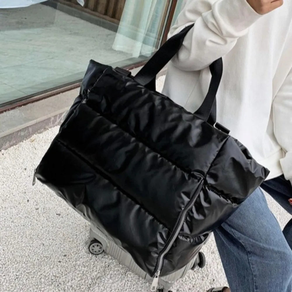 تنفس بلون حقيبة تسوق سفر نايلون سعة كبيرة حقيبة رياضية للصالة الرياضية سستة الجافة الرطب فصل اليوغا حصيرة حقيبة السباحة #4