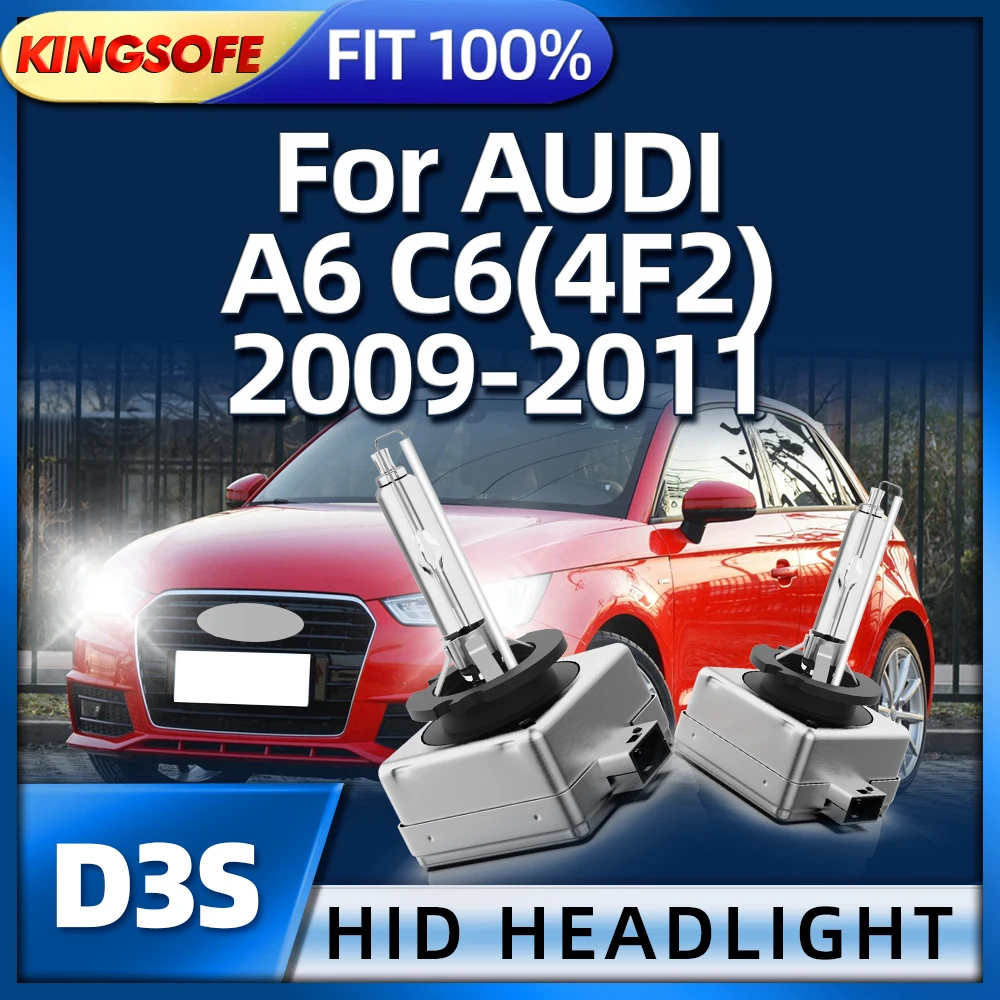 

Roadsun 2Pcs Xenon 35W D3S HID Light Bulbs Car Headlight 6000K White For AUDI A6 C6 4F2 2009 2010 2011