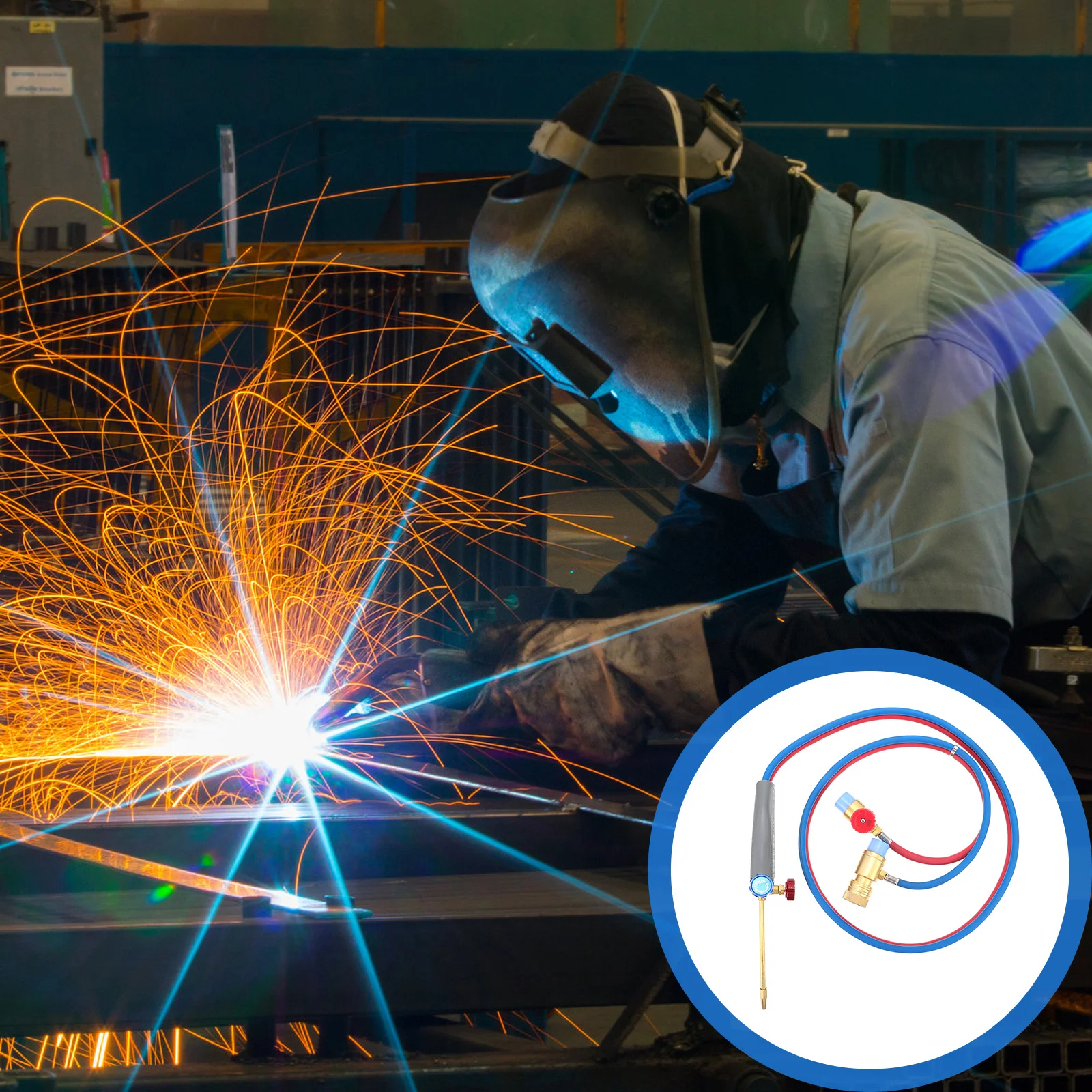 Micro Propaan Gas Torch 2m Pijp Gemakkelijk te bedienen Verstelbare Vlam Precisie Soldeergereedschap Kit Micro Propaan Fakkel