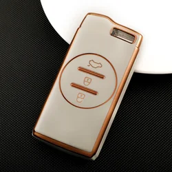 TPU Gold Edge Remote Car Key Cover Case Shell For Chery Tiggo 8 Arrizo 5 7 Pro EQ7 5x 3x Tiggo 7 Pro 2020 Gx Holder Accessories