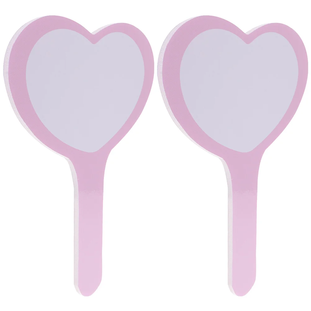 

2pcs Mini Heart Whiteboards Dry Erase Reusable Scoring Paddles Writing For Auction Voting Classroom Presentation Sign