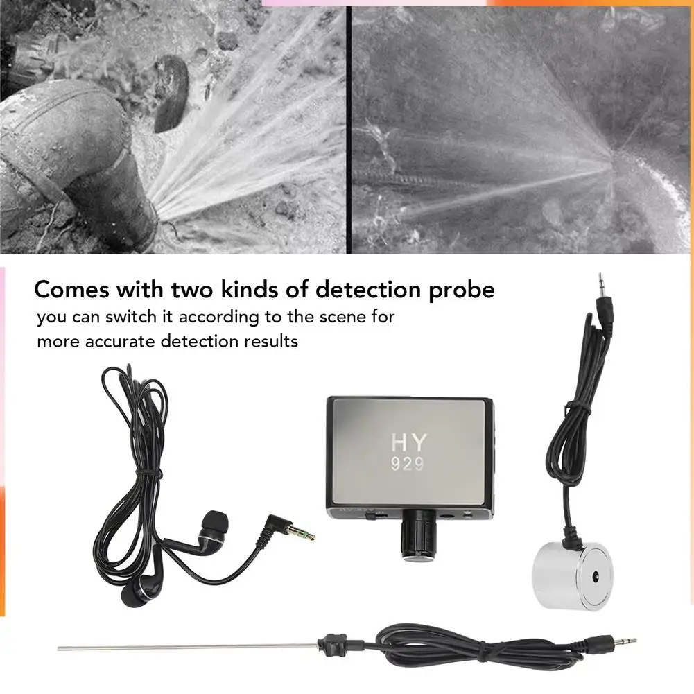 A92Z Underground Water Pipe Leakage Detector Enhanced High Strength Sound Intensifier For Site Construction EU Plug