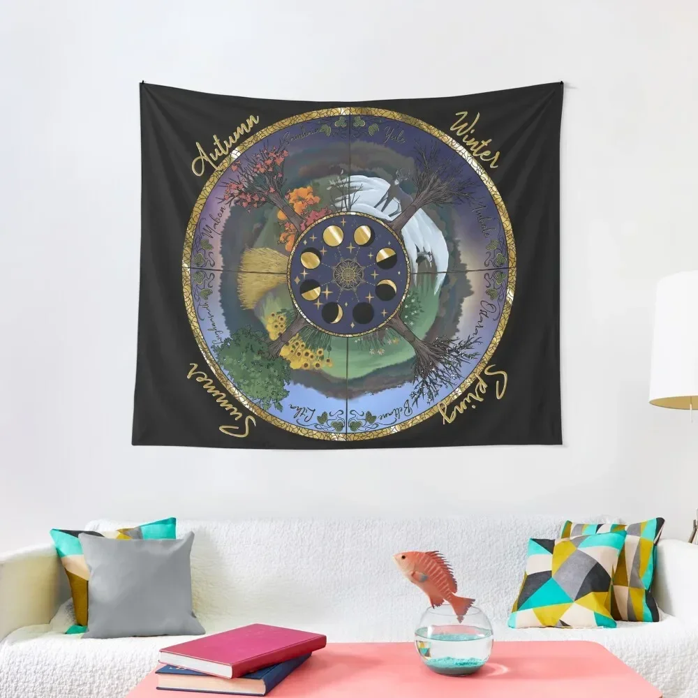 

Wheel of the year Tapestry Wall Decoration Items Things To The Room Korean Room Decor Tapestry