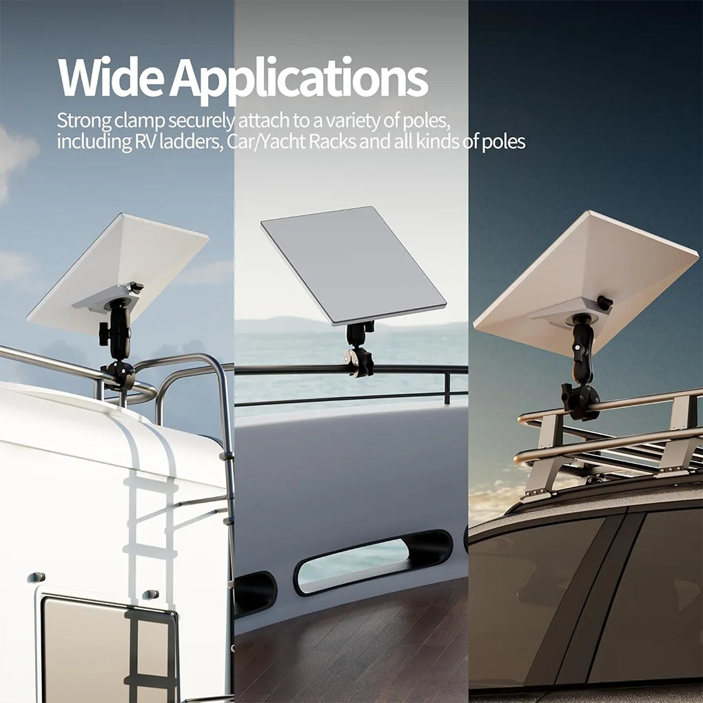 

Автомобильный зажим для столба RV для Starlink, мини-автомобиль, лестница для автофургона, лодка, яхта, старый адаптер для трубы, автомобильный зажим для столба RV, крепление