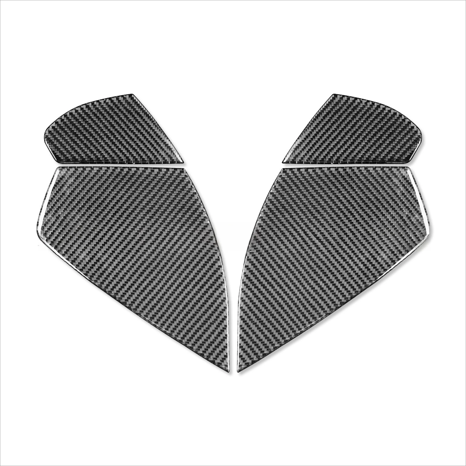 

Suitable for 16-24 Porsche 718 true carbon fiber front door slot car interior modification accessories decoration
