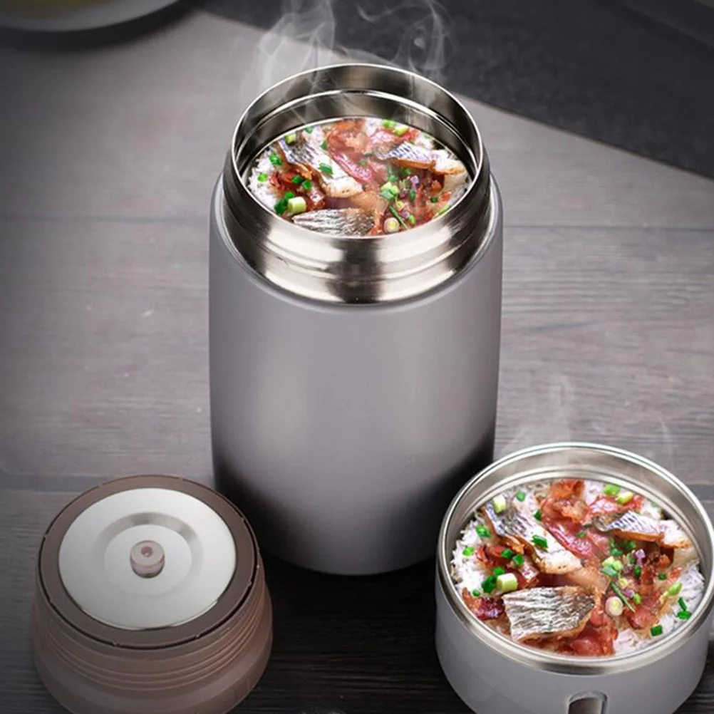 

Stainless Steel Insulated Food Jar Thermal Lunch Container Vacuum Bucket Portable Storage Heat Retention Safe Eco Friendly