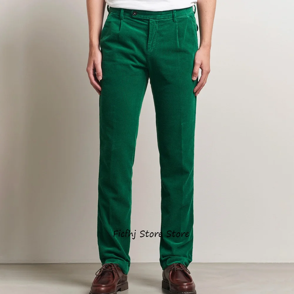 

Деловые повседневные рабочие брюки, мужские прямые брюки из вельветовой ткани для мужчин, брюки, классическая одежда пошив