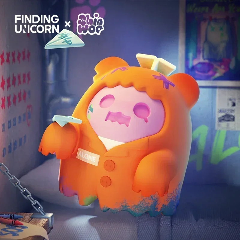 

Finding Unicorn ShinWoo Baddy Bear Town Series Blind Box Mystery Box Caixa Sorpresa Girls Anime Figures Cute Model Birthday Gift