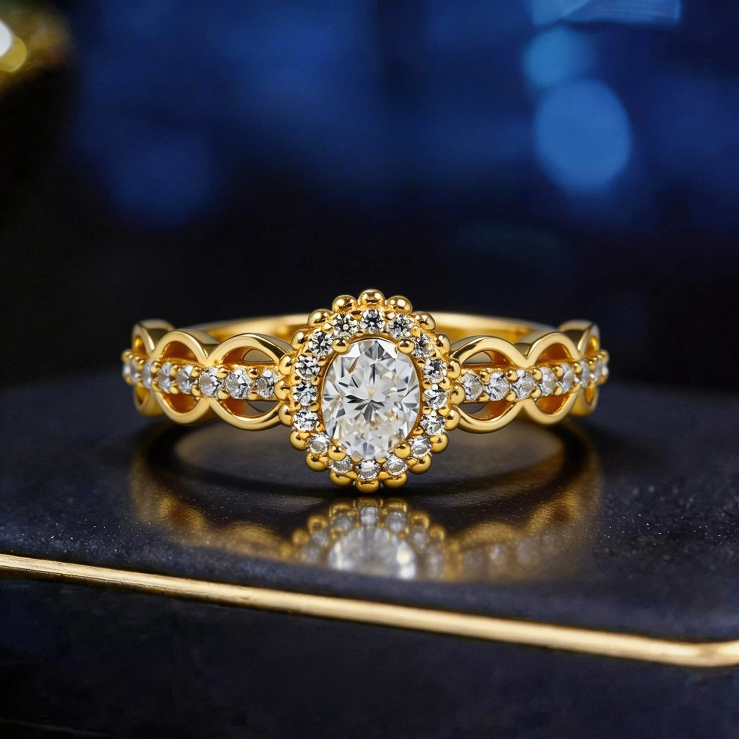s925-silver-ring-gold-plated-4-5mm-oval-moissani-d-color-hollow-women's-jewelry