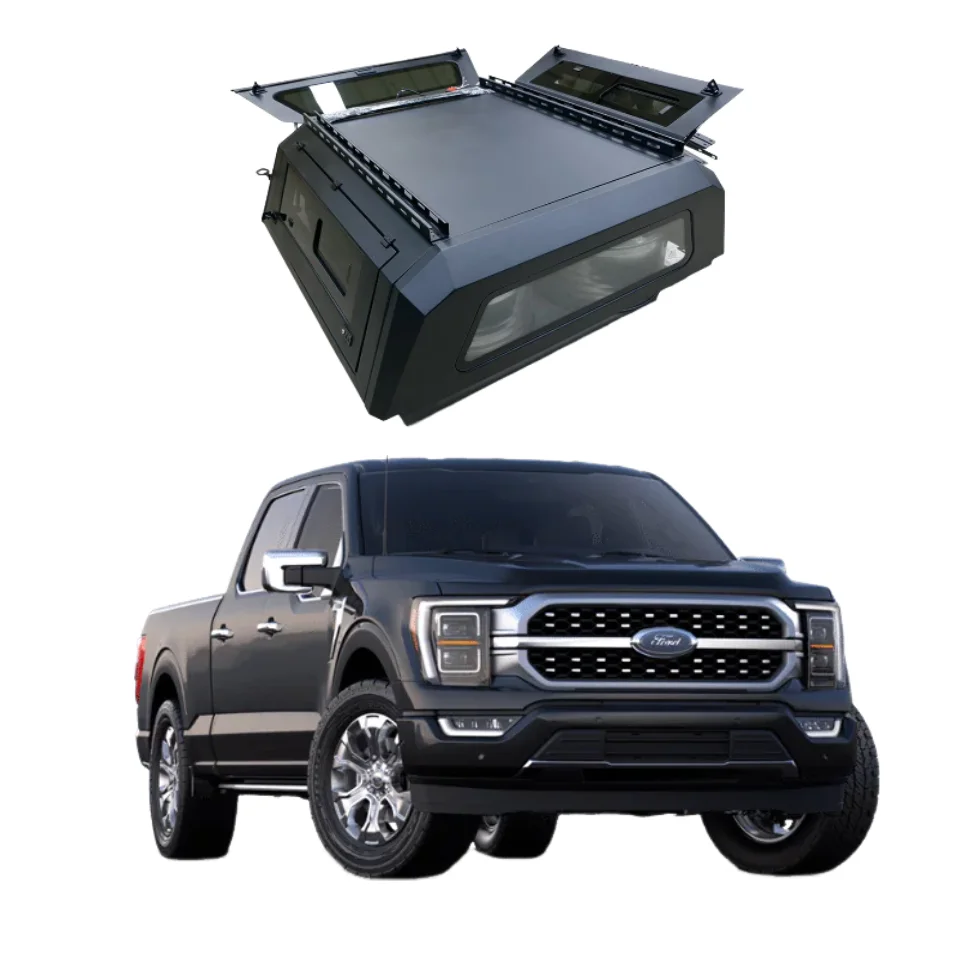 

Custom-fit 4X4 Off-road Pickup Hardtop Cover For Ford Ranger F150 Tacoma Cap Dodge Ram 1500 Anti-rusted Aluminum Truck Canopy