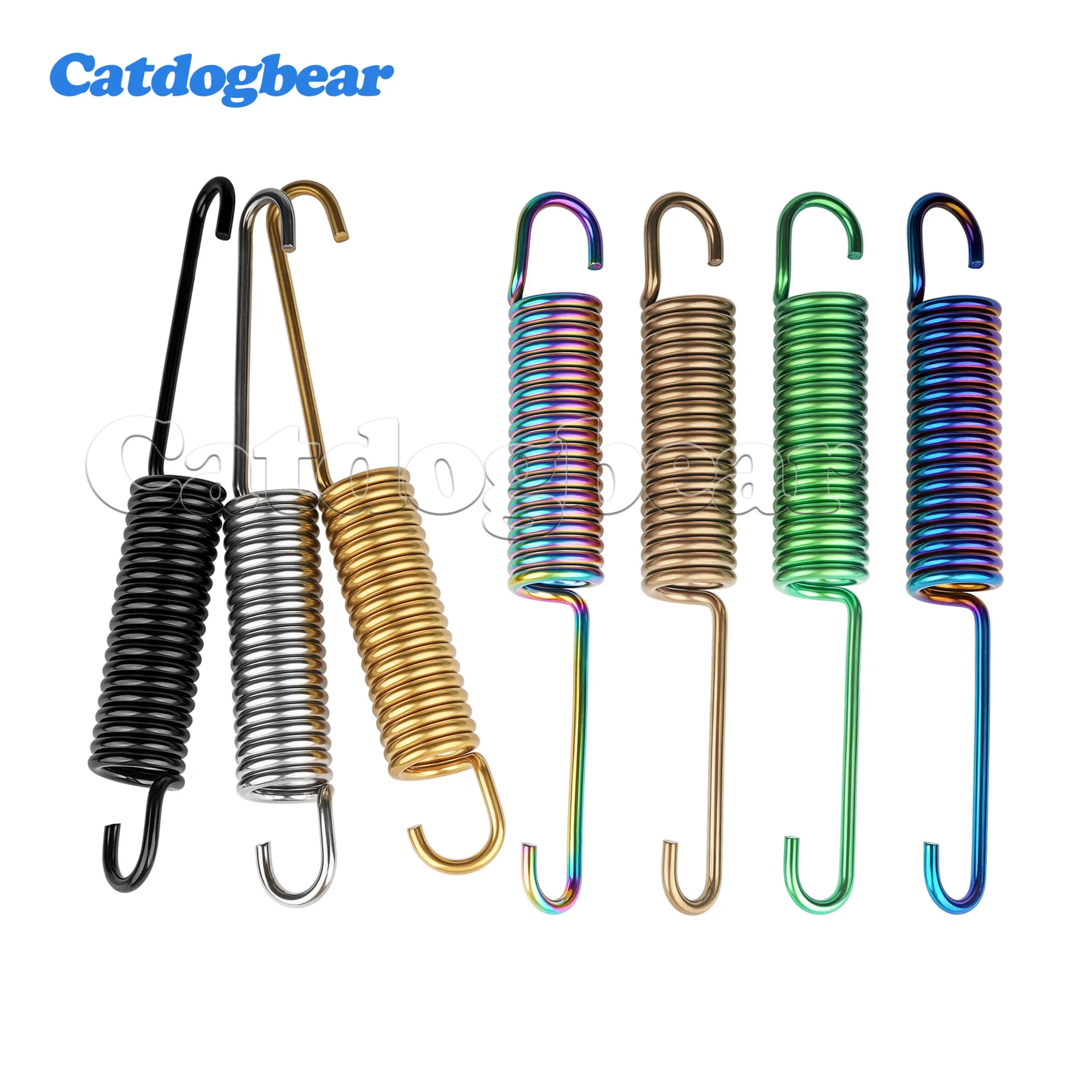 Catdogbear Titanium Bolts  High-quality motorcycle  spring accessories Motorcycle Pipe Muffler Spring Hook Durable Easy