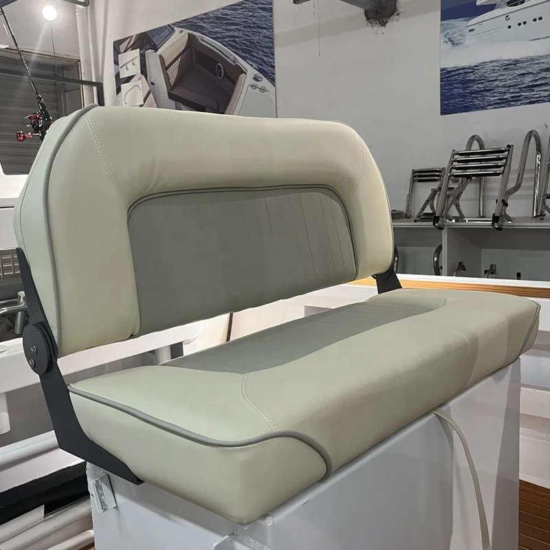 

Marine PU+aluminum Double Flip-Back Seats Folding Boat Bench Seats for 2 Personspromote sales